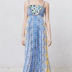 *NWT* Sunburst Beaded Fringe Maxi Dress | Size S